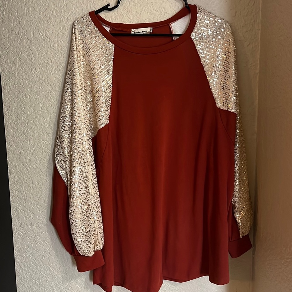 Southern stitch top, size XL